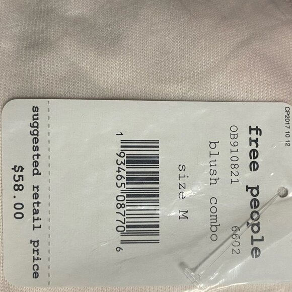Nwt‎ Free People Fruit Medley Tee Blush Pink Tart Size Medium New With Tags Boho - Picture 3 of 5